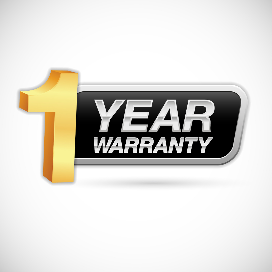 1 Year Warranty